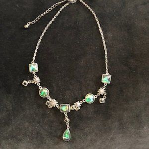 Elegant black chain necklace